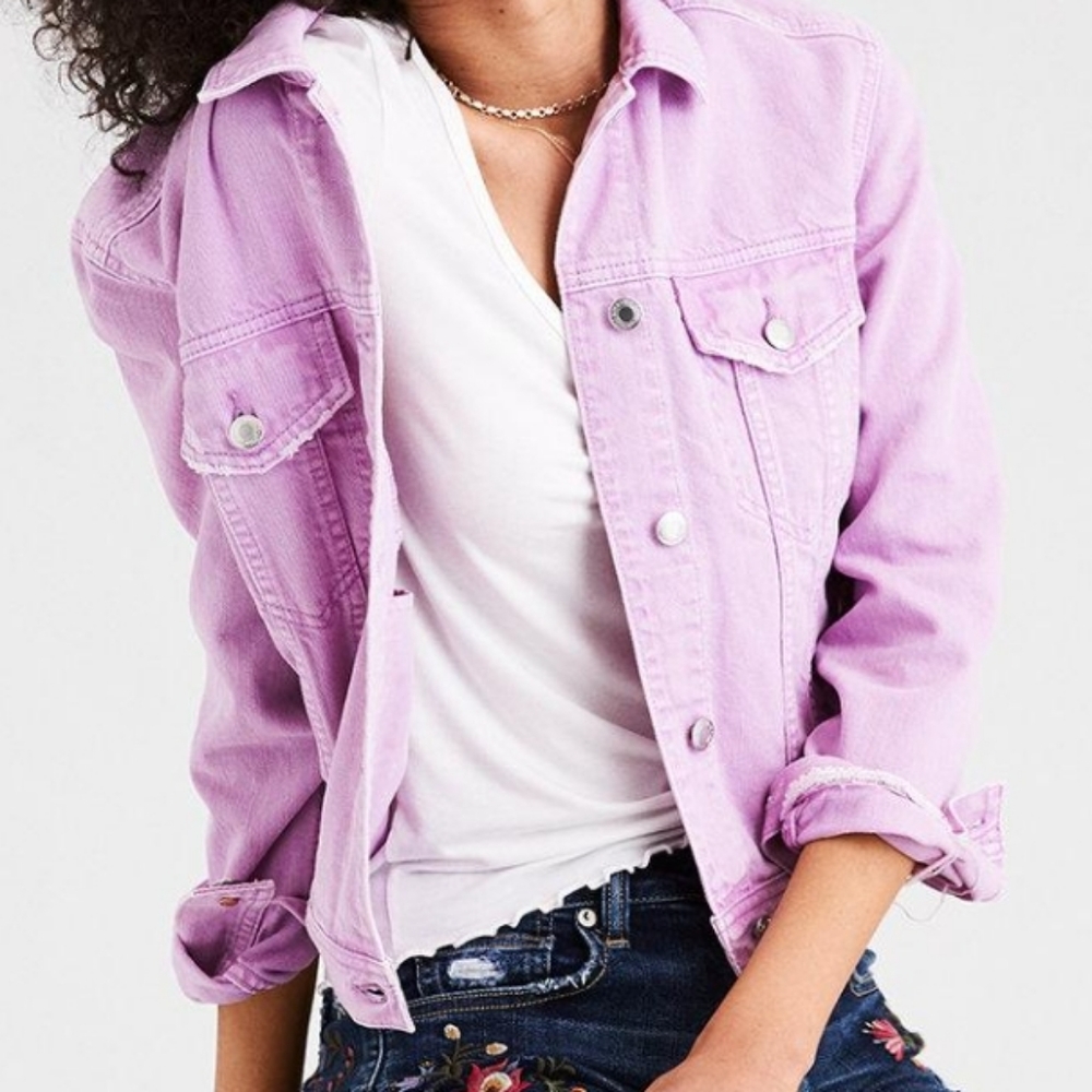 AE Lavender Denim jacket